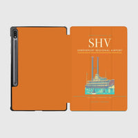 Thumbnail for Shreveport Regional Airport (SHV) design on orange samsung tablet tablet case