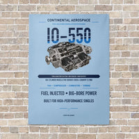 Thumbnail for IO-550 vertical canvas print - no frame - light blue background