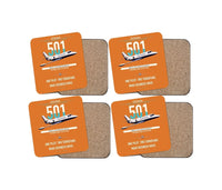 Thumbnail for Cessna 501 Citation I SP design on orange 4 pieces set coaster