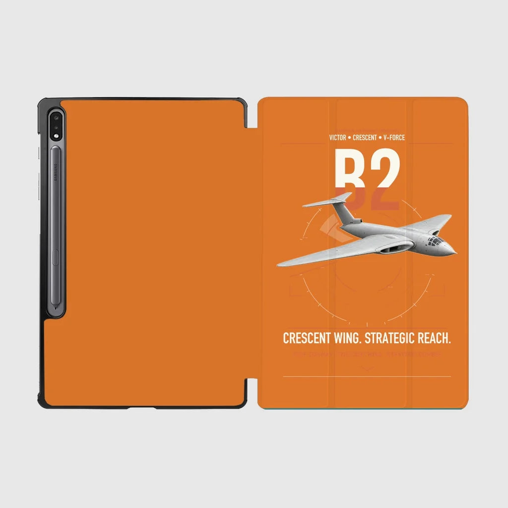 Handley Page Victor B2 design on orange samsung tablet tablet case