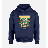 Thumbnail for VINTAGE G4371 - The Rooftop Garden Arrival - Premium Hoodie design on navyblue premium