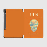 Thumbnail for Chinggis Khaan International Airport (ULN) design on orange samsung tablet tablet case