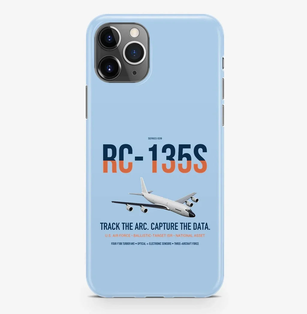 RC-135S Cobra Ball design on light blue magsafe iphone case, for iPhone Pro Max