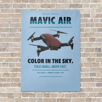 Thumbnail for DJI Mavic Air vertical canvas print - no frame - light blue background