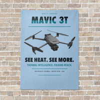 Thumbnail for DJI Mavic 3 Thermal vertical canvas print - no frame - light blue background