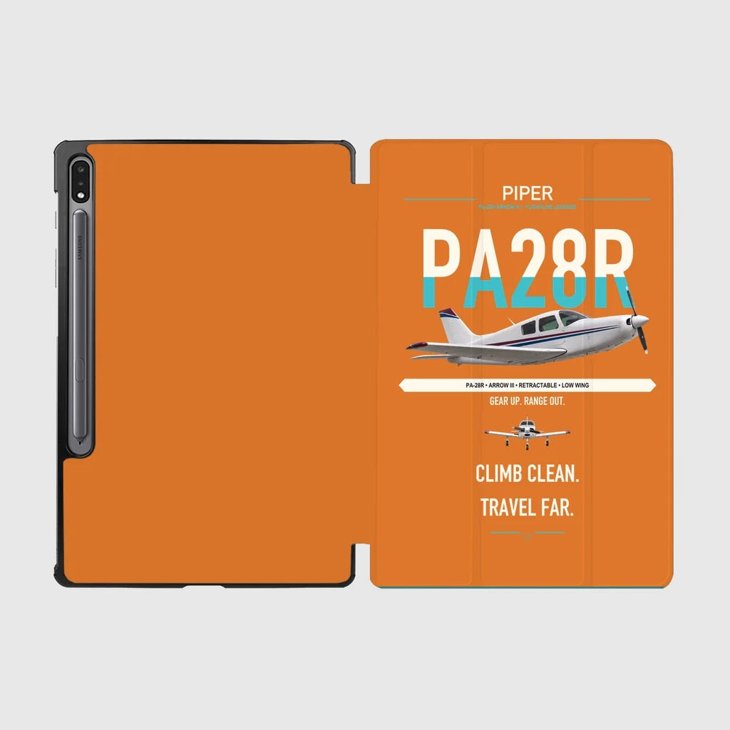 Piper PA-28R Arrow III design on orange samsung tablet tablet case