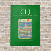 Thumbnail for Avram Iancu Cluj International Airport CLJ - Canvas No Frame - Green
