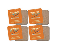 Thumbnail for Airbus Zephyr S design on orange 4 pieces set coaster