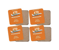 Thumbnail for British Aerospace ATP design on orange 4 pieces set coaster