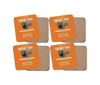 Thumbnail for Embraer ERJ145 design on orange 4 pieces set coaster