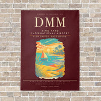Thumbnail for King Fahd International Airport DMM - Canvas Framed - Dark Red