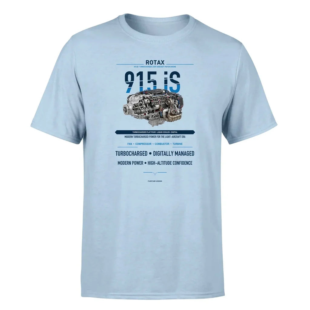 915 iS design on light blue single side