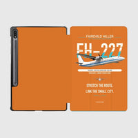 Thumbnail for Fairchild Hiller FH-227B design on orange samsung tablet tablet case
