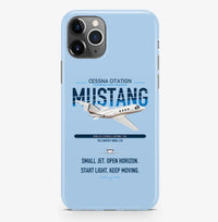 Thumbnail for Cessna Citation Mustang design on light blue magsafe iphone case, for iPhone Pro Max