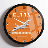 Thumbnail for E-11A BACN design on orange framed wall clock