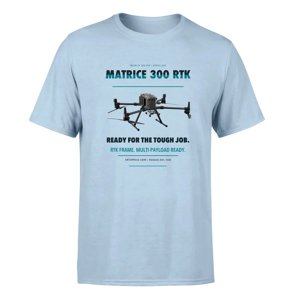 DJI Matrice 300 RTK design on light blue single side