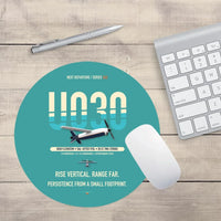 Thumbnail for Airbus U030 Flexrotor design on turquoise round mouse pad