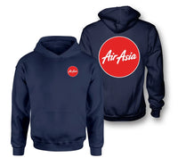 Thumbnail for AirAsia logo on navy blue double side hoodie
