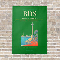 Thumbnail for Brindisi Airport BDS - Canvas No Frame - Green