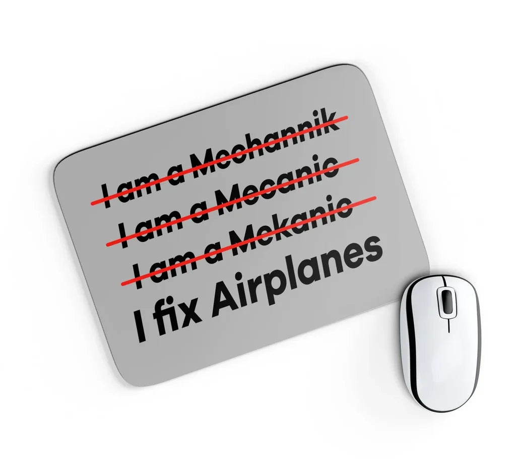 I Fix Airplanes Mouse Pad - view 8