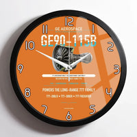 Thumbnail for GE90-115B design on orange framed wall clock
