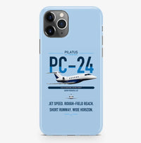 Thumbnail for Pilatus PC-24 design on light blue magsafe iphone case, for iPhone Pro Max