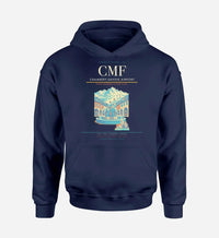 Thumbnail for Chambéry-Savoie Airport (CMF) design on navy blue hoodie single-side print