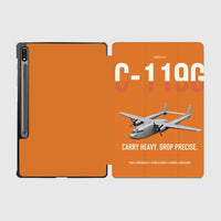 Thumbnail for C-119G Flying Boxcar design on orange samsung tablet tablet case