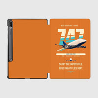 Thumbnail for Boeing 747-400 Dreamlifter design on orange samsung tablet tablet case