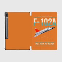 Thumbnail for F-102A Delta Dagger design on orange samsung tablet tablet case