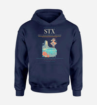 Thumbnail for Henry E. Rohlsen Airport (STX) design on navy blue hoodie single-side print
