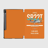 Thumbnail for Cirrus SR22T design on orange samsung tablet tablet case