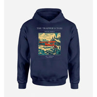 Thumbnail for VINTAGE G4192 - The Trapper's Taxi - Premium Hoodie design on navyblue premium