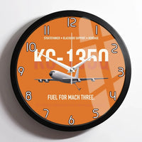Thumbnail for KC-135Q Blackbird Tanker design on orange framed wall clock