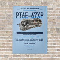 Thumbnail for PT6E-67XP vertical canvas print - no frame - light blue background