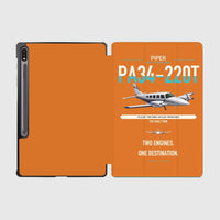 Thumbnail for Piper PA-34-220T Seneca V design on orange samsung tablet tablet case