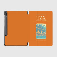 Thumbnail for Trabzon Airport (TZX) design on orange samsung tablet tablet case