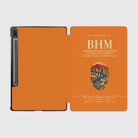 Thumbnail for Birmingham-Shuttlesworth International Airport (BHM) design on orange samsung tablet tablet case