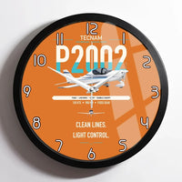 Thumbnail for Tecnam P2002 Sierra MkII design on orange framed wall clock