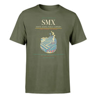 Thumbnail for Santa Maria Public Airport (SMX) T-Shirt single-side front print in Green Army | santa-maria-public-airport-smx-double-side-t-shirt