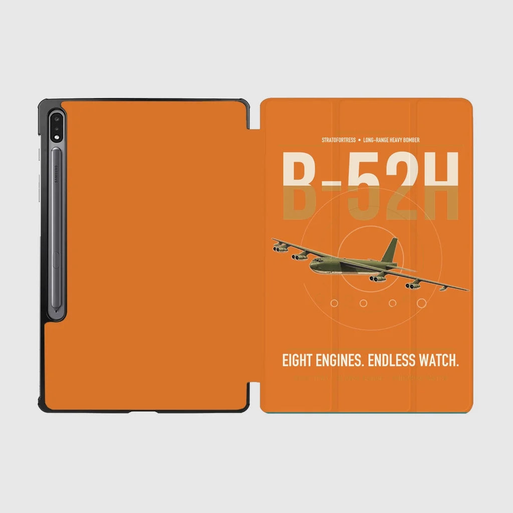 B-52H Stratofortress design on orange samsung tablet tablet case