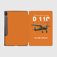 Thumbnail for PZL P.11c design on orange samsung tablet tablet case