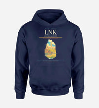 Thumbnail for Lincoln Airport (LNK) design on navy blue hoodie single-side print