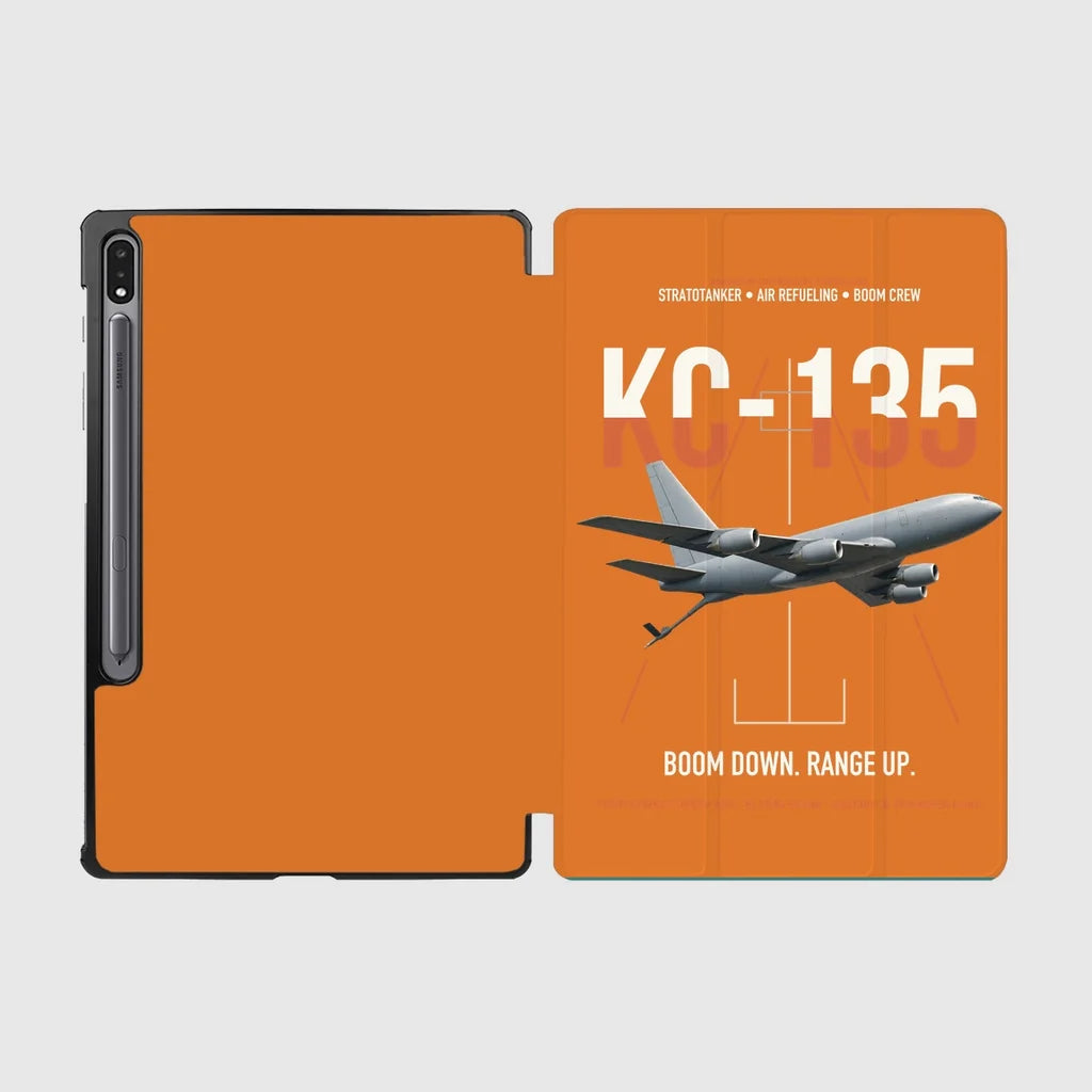 KC-135 STRATOTANKER design on orange samsung tablet tablet case