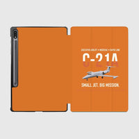 Thumbnail for C-21A Learjet Small Jet Big Mission design on orange samsung tablet tablet case