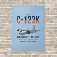 Thumbnail for C-123K Provider vertical canvas print - no frame - light blue background
