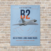 Thumbnail for Avro Vulcan B2 vertical canvas print - no frame - light blue background