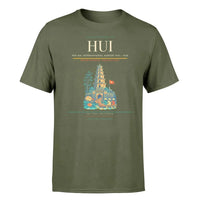 Thumbnail for Phu Bai International Airport (HUI) T-Shirt single-side front print in Green Army | phu-bai-international-airport-hui-double-side-t-shirt