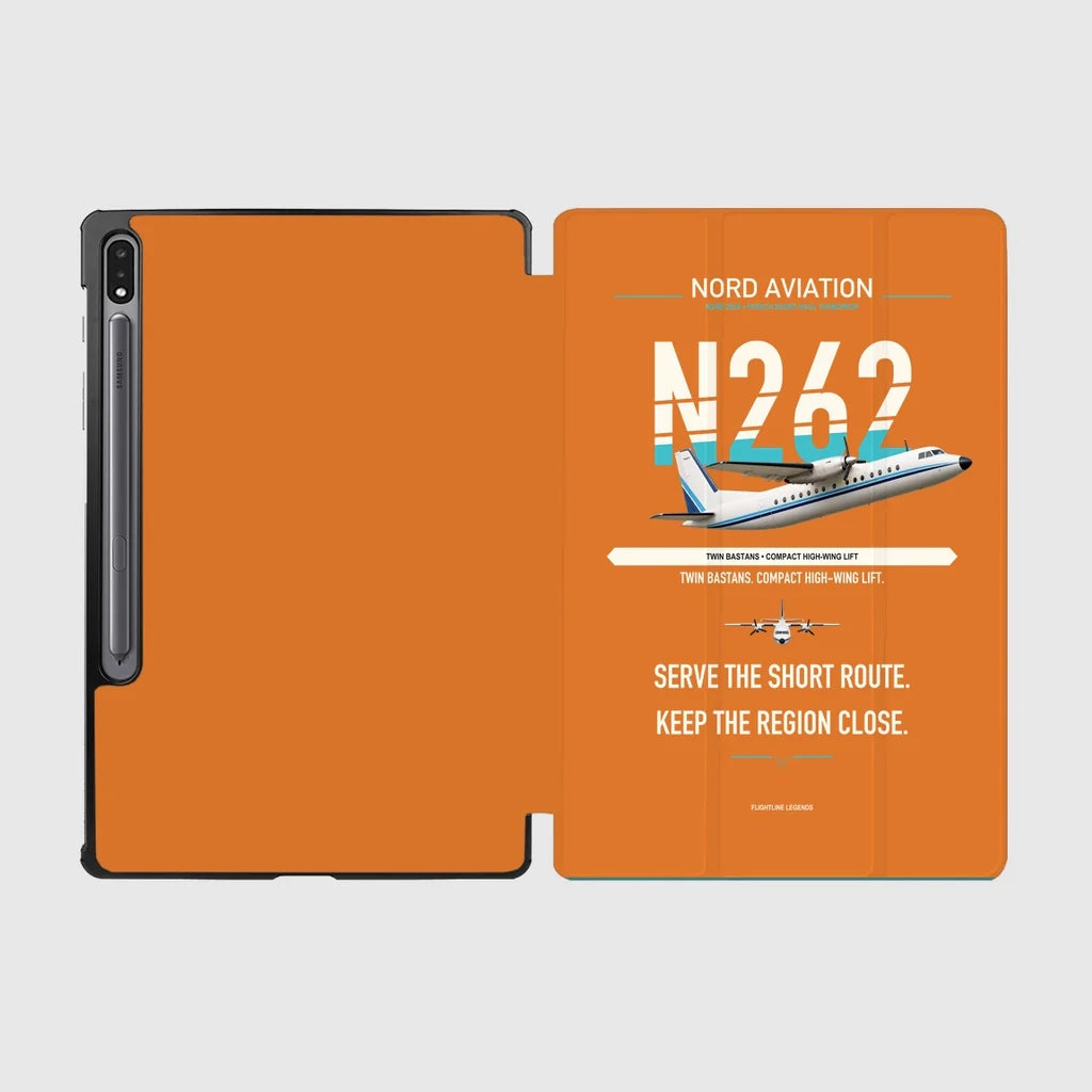 Nord 262A design on orange samsung tablet tablet case