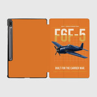 Thumbnail for F6F-5 Hellcat design on orange samsung tablet tablet case